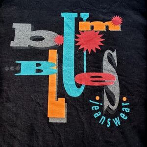 BUM Equipment T-Shirt Men’s Large Long Sleeve 100% Cotton Black Shirt USA VTG